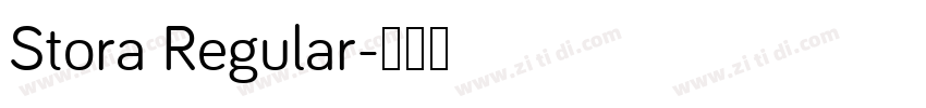 Stora Regular字体转换